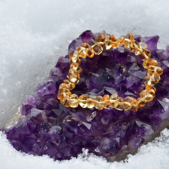 Crystalbabyhkyyc 🔮 Natural Citrine Bracelet - Picture 1 of 2